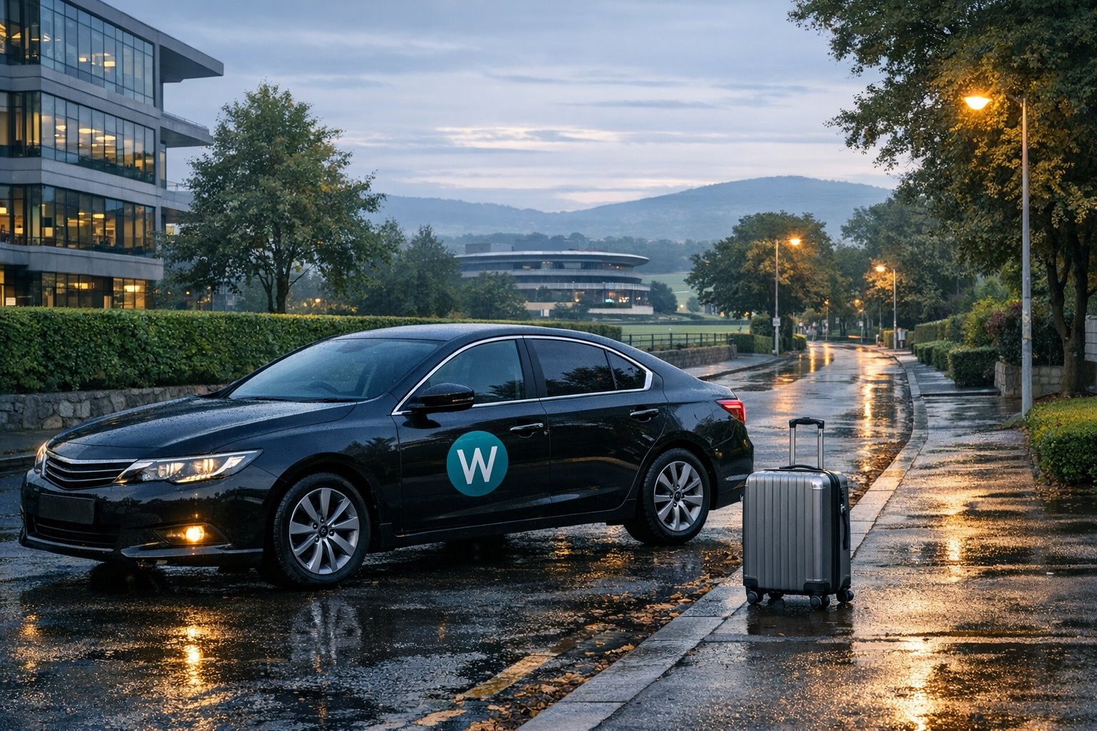 Wayszo pre-booked airport taxi for Leopardstown to Dublin Airport