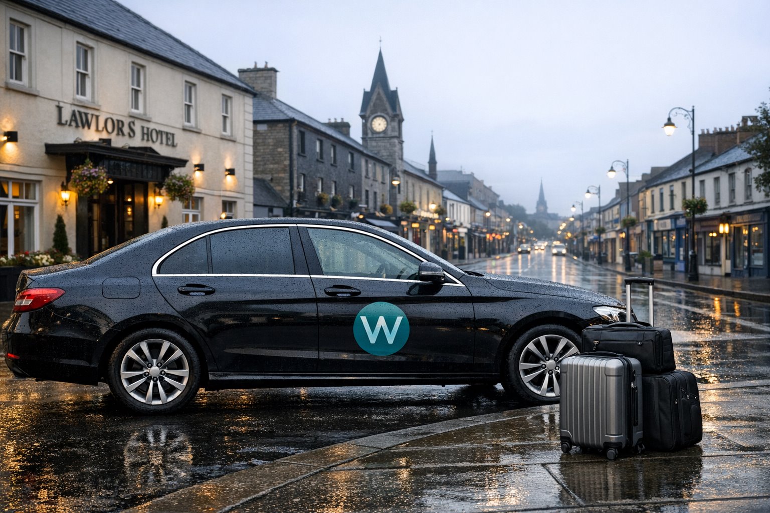 Wayszo pre-booked airport taxi for Naas to Dublin Airport